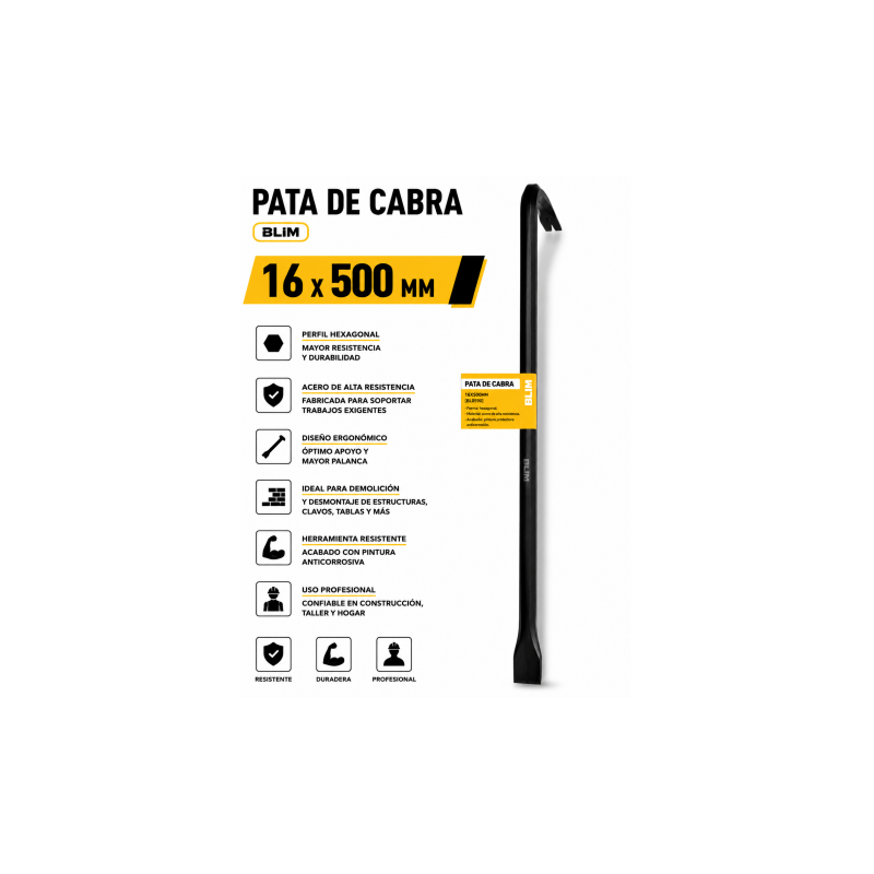 PATA DE CABRA 16X500MM BLIM