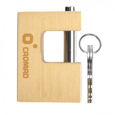 CANDADO ANTIPALANCA 80MM 2 LLAVES CROMAD