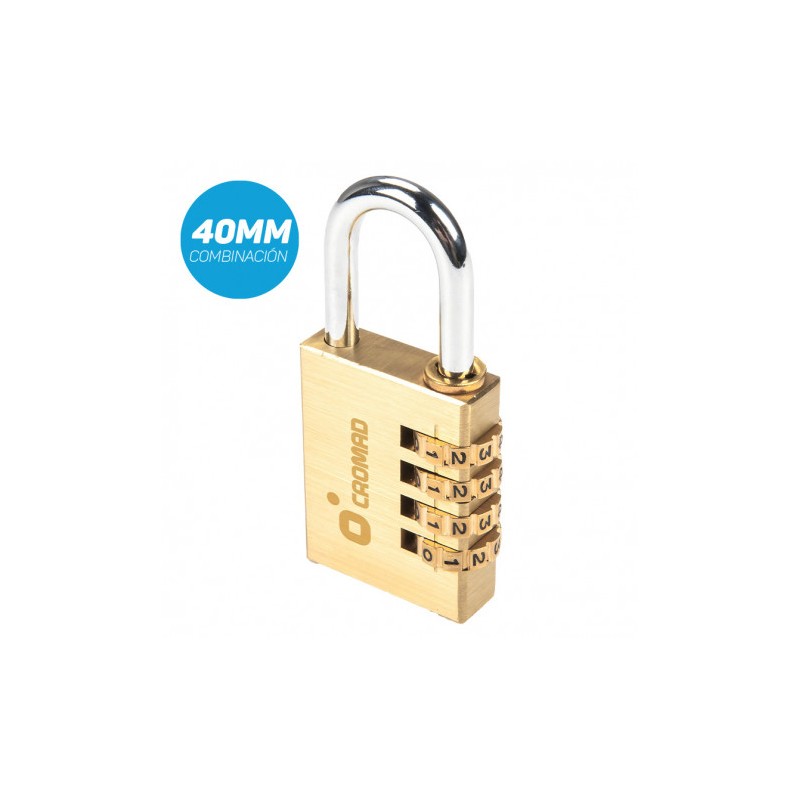 CANDADO COMBINACIÓN DE LATÓN 40MM CROMAD