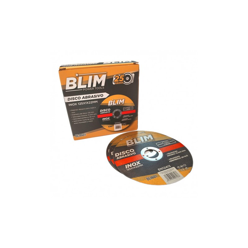 DISCO ABRASIVO INOX 125X1X22MM BLIM