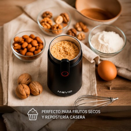 MOLINILLO ELÉCTRICO DE CAFÉ Y ESPECIAS 150W MUVIP
