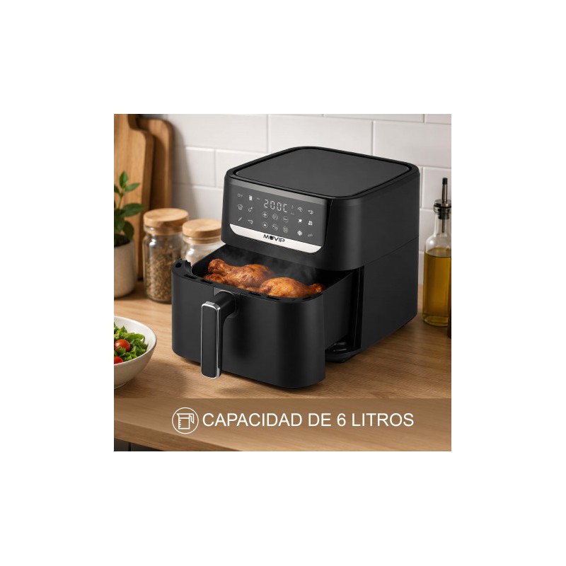 FREIDORA AIRE CALIENTE AIRCOOK 6...