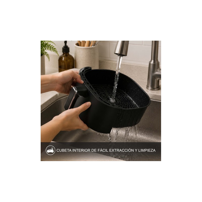 FREIDORA AIRE CALIENTE AIRCOOK 8...