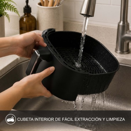 FREIDORA AIRE CALIENTE AIRCOOK 8 LITROS 1750W PANTALLA TACTIL MUVIP