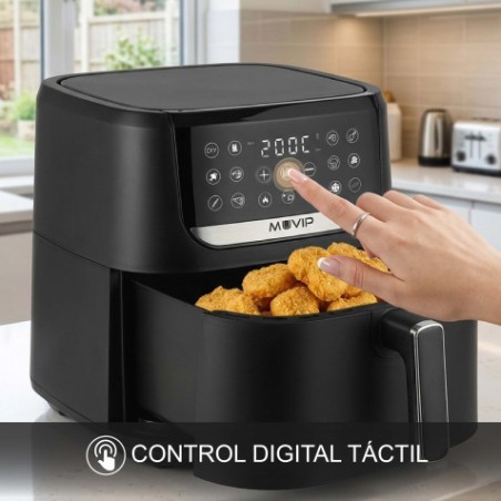 FREIDORA AIRE CALIENTE AIRCOOK 8 LITROS 1750W PANTALLA TACTIL MUVIP