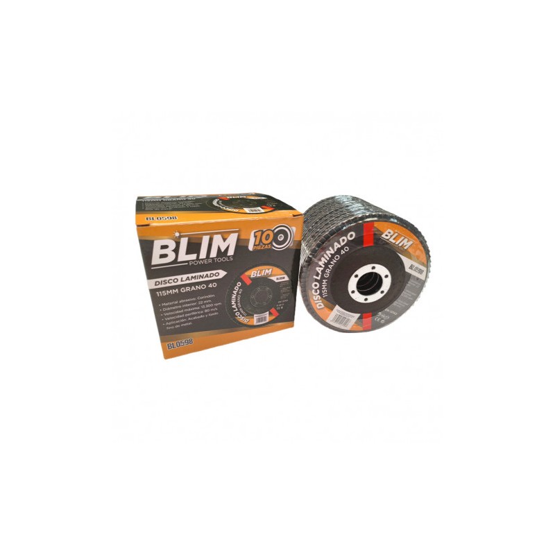DISCO LAMINADO 115MM GRANO 40 BLIM