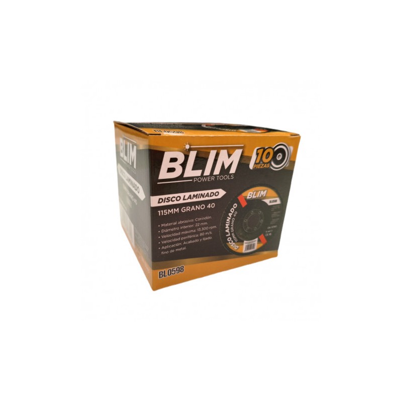 DISCO LAMINADO 115MM GRANO 40 BLIM