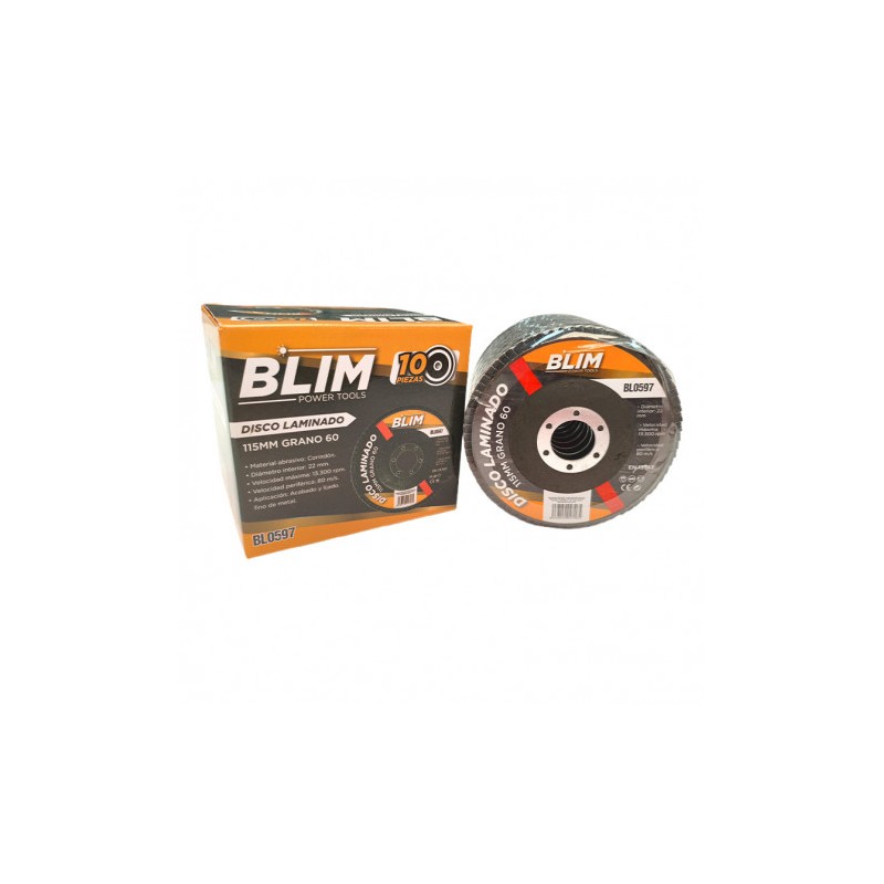DISCO LAMINADO 115MM GRANO 60 BLIM