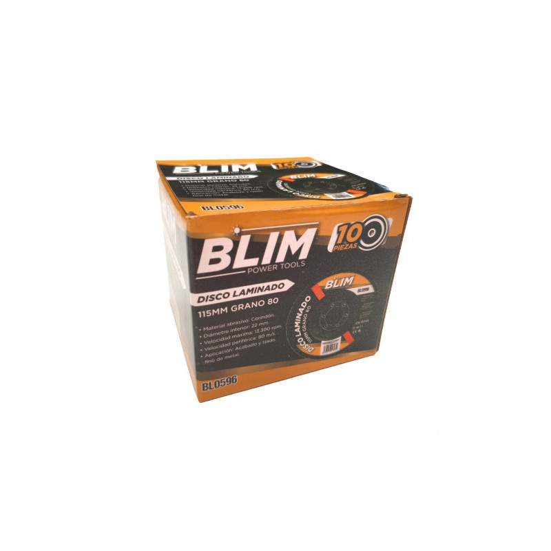 DISCO LAMINADO 115MM GRANO 80 BLIM
