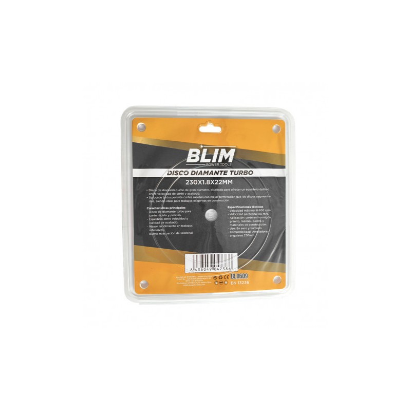 DISCO DIAMANTE TURBO 230X1.8X22MM BLIM