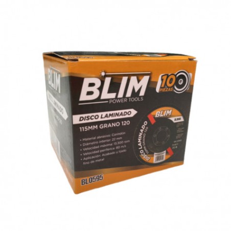 DISCO LAMINADO 115MM GRANO 120 BLIM