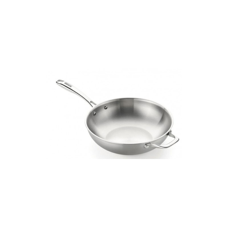 WOK ACERO INOXIDABLE 28CM PLANET INOX TRIPLY MONIX