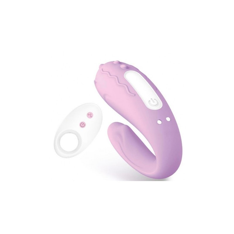 VIBRADOR PARA PAREJAS CON DOBLE MOTOR Y CONTROL REMOTO BRIGHTMAUVE INTOYOU