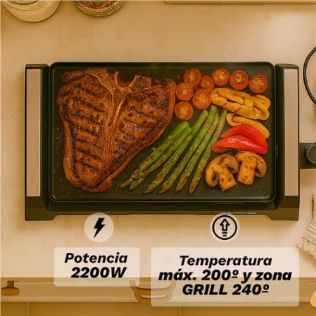PLANCA DE ASAR ELECTRICA + GRILL BK-DH51 CON 2200W GRUNKEL