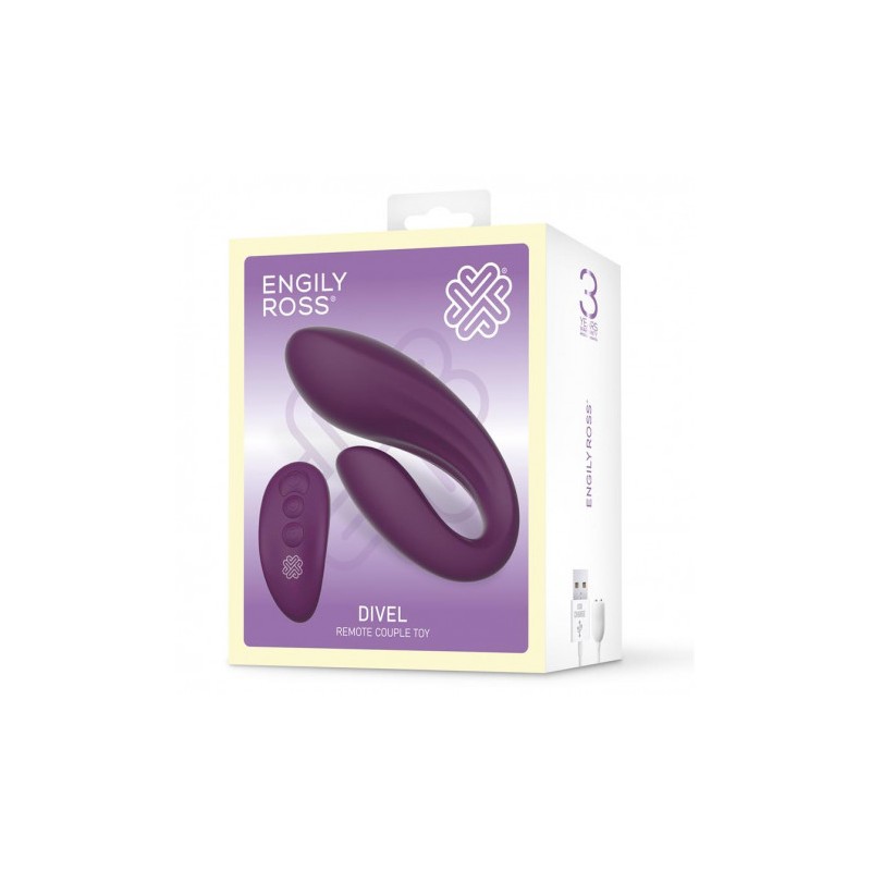 ESTIMULADOR PARA PAREJAS DOS MOTORES CON MANDO ENGILY ROSS DIVEL