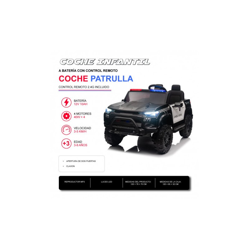 COCHE INFANTIL A BATERIA CON CONTROL...