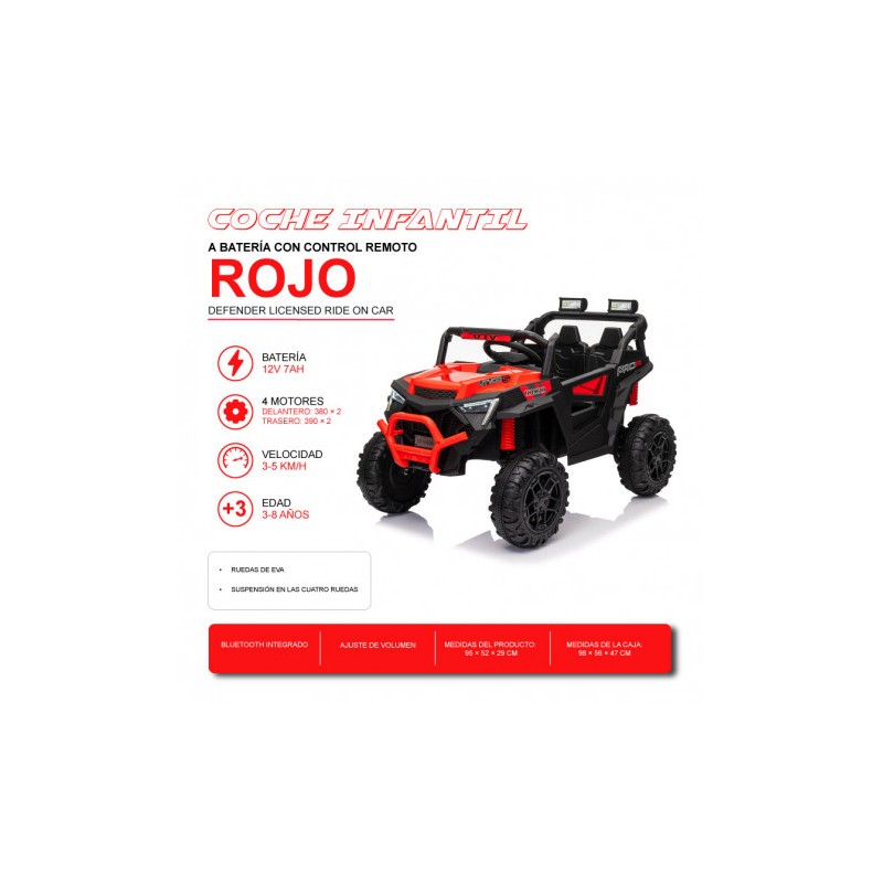 COCHE INFANTIL A BATERIA CON CONTROL...