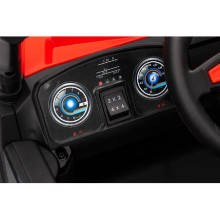 COCHE INFANTIL A BATERIA CON CONTROL REMOTO BUGGY 4X4 ROJO