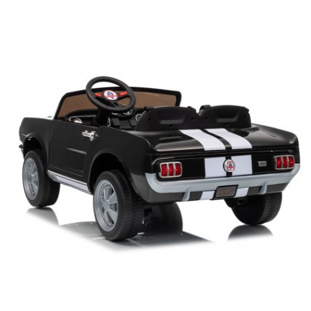 COCHE INFANTIL A BATERIA CON CONTROL REMOTO FORD MUSTANG SHELBY GT350 NEGRO