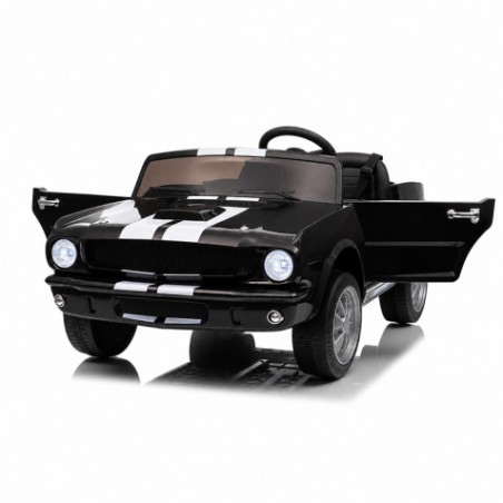 COCHE INFANTIL A BATERIA CON CONTROL REMOTO FORD MUSTANG SHELBY GT350 NEGRO