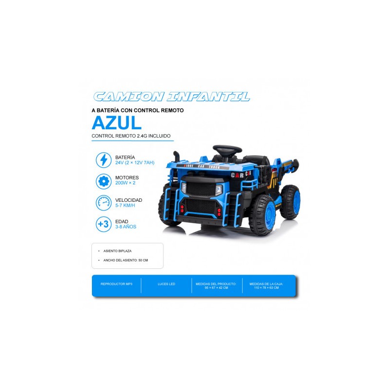 CAMION INFANTIL A BATERIA CON...