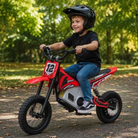 MOTO MOTOCROSS SPEED A BATERIA 24V ROJA