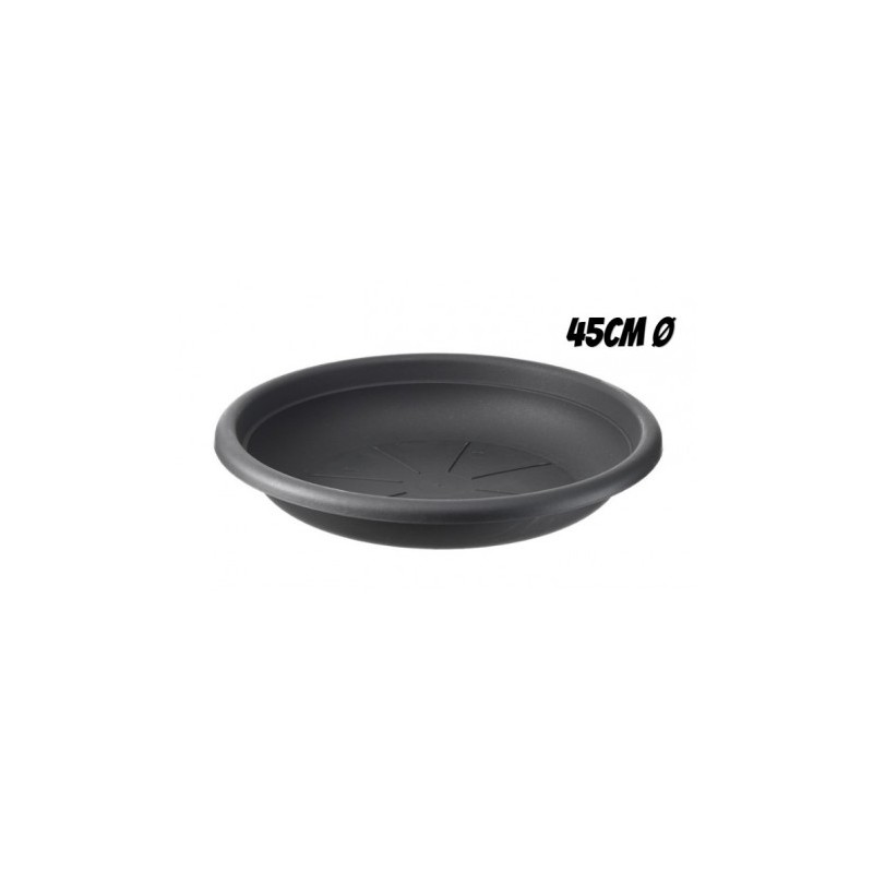 PLATO PARA MACETA 45CM ANTRACITA ARTPLAST