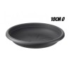 PLATO PARA MACETA 18CM ANTRACITA ARTPLAST