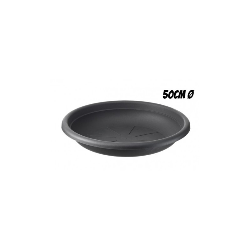 PLATO PARA MACETA 50CM ANTRACITA...