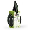 SET 3 SARTENES BAMBU ANTIADHERENTE 18 22 26 MONIX
