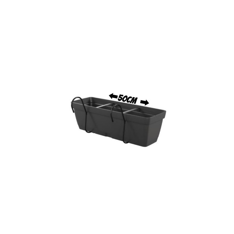 MACETA COLGANTE RECTANGULAR 50CM...