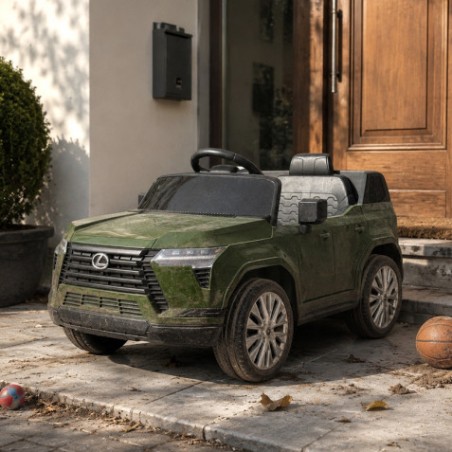 COCHE INFANTIL A BATERIA CON CONTROL REMOTO LEXUS GX550 VERDE