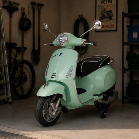 MOTO INFANTIL A BATERIA VESPA PRIMAVERA VERDE