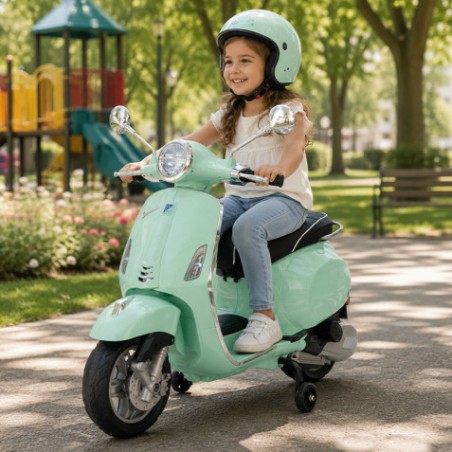 MOTO INFANTIL A BATERIA VESPA PRIMAVERA VERDE
