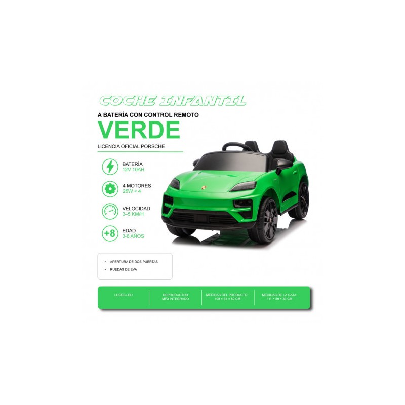 COCHE INFANTIL A BATERIA CON CONTROL...