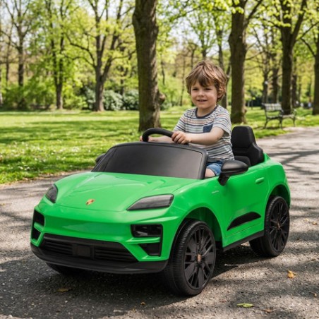 COCHE INFANTIL A BATERIA CON CONTROL REMOTO PORSCHE MACAN VERDE