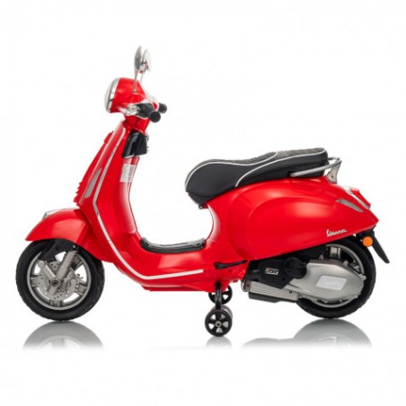 MOTO INFANTIL A BATERIA VESPA PRIMAVERA ROJO