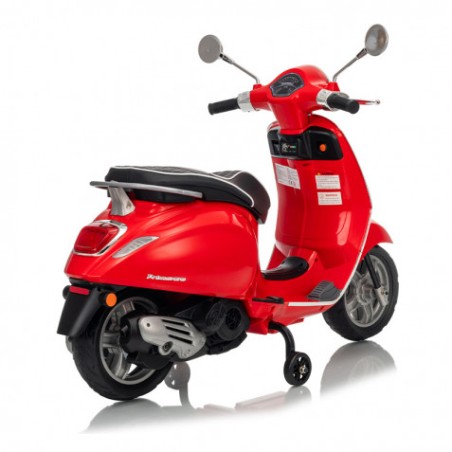 MOTO INFANTIL A BATERIA VESPA PRIMAVERA ROJO