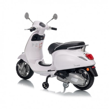 MOTO INFANTIL A BATERIA VESPA PRIMAVERA BLANCA