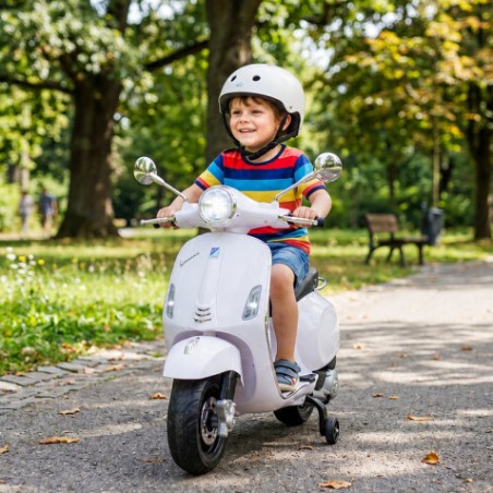 MOTO INFANTIL A BATERIA VESPA PRIMAVERA BLANCA