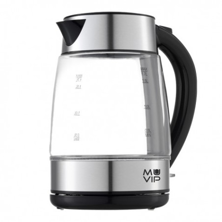 HERVIDOR DE AGUA CRISTAL INOX 1.7 LITROS 2200W MUVIP