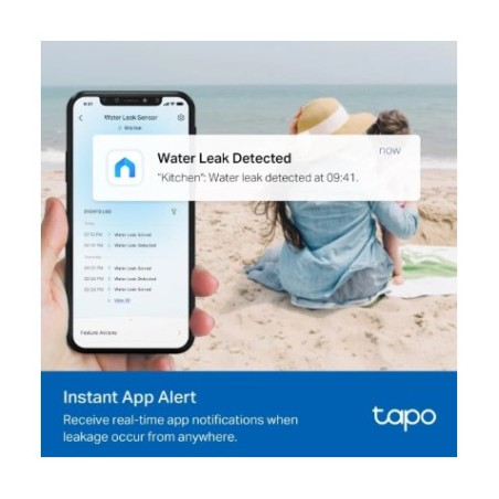 DETECTOR DE FUGAS DE AGUA | 6 SONDAS | TEMP REGULABLE | 90DB | IP67 TPLINK