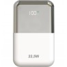 POWERBANK 10000MAH LEPOW22W10WS BLANCO PLATA LEOTEC
