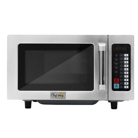 MICROONDAS PROFESIONAL 1000W 25 LITROS ACERO INOX CHEF PRO