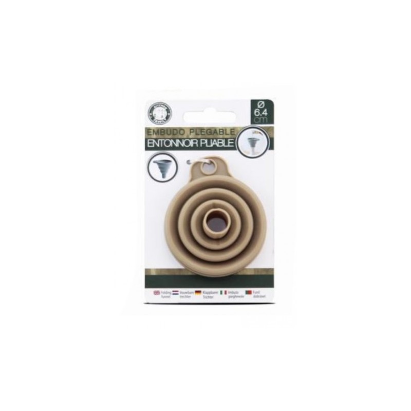 EMBUDO PLEGABLE 6.4X7CM DIAMETRO