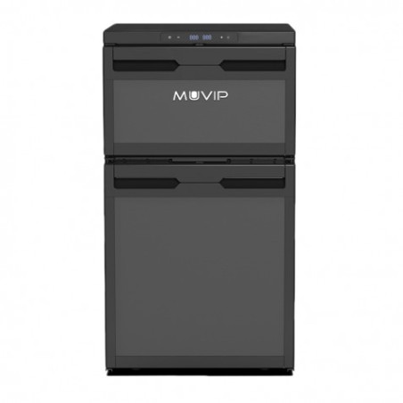 NEVERA FIJA CON COMPRESOR 12V DOBLE ZONA 78 LITROS 80W MUVIP