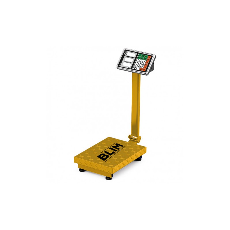 BASCULA INDUSTRIAL CON PLATAFORMA Y DISPLAY LCD 300KG BLIM