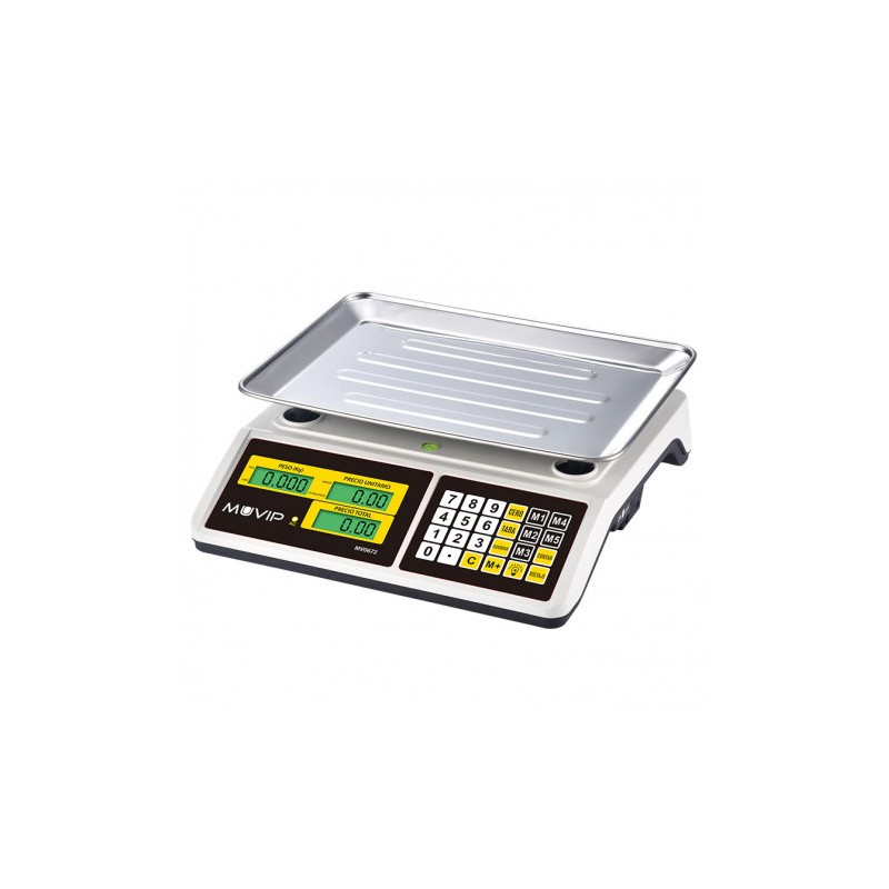 BASCULA COMERCIAL CON DISPLAY LCD 40KG MUVIP