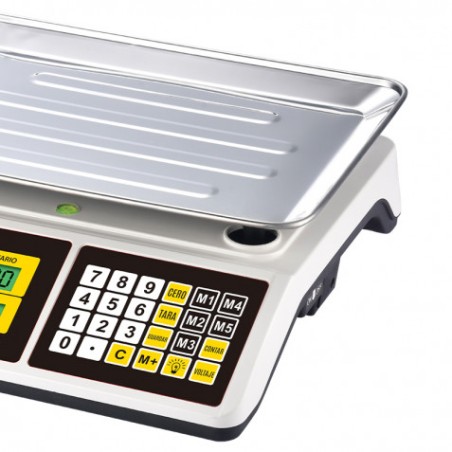 BASCULA COMERCIAL CON DISPLAY LCD 40KG MUVIP