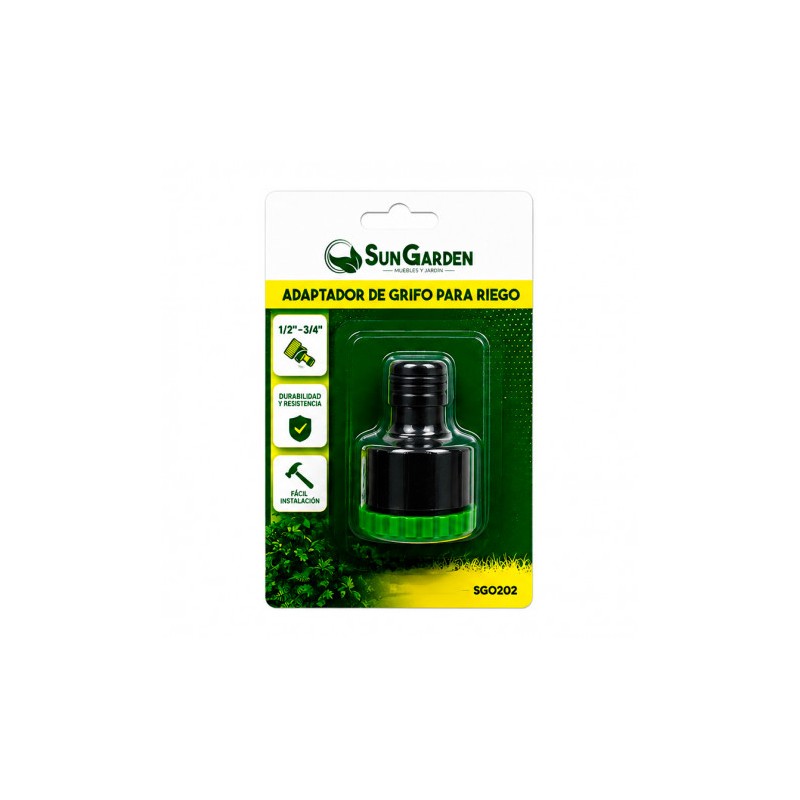 ADAPTADOR DE GRIFO 1/2" - 3/4" PARA RIEGO SUNGARDEN